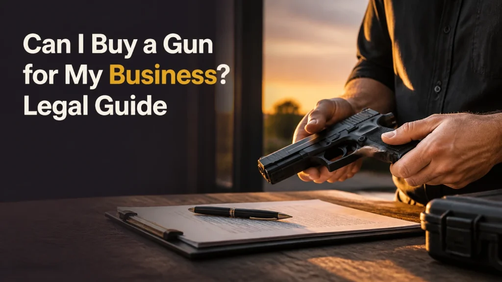 can i buy a gun for my business