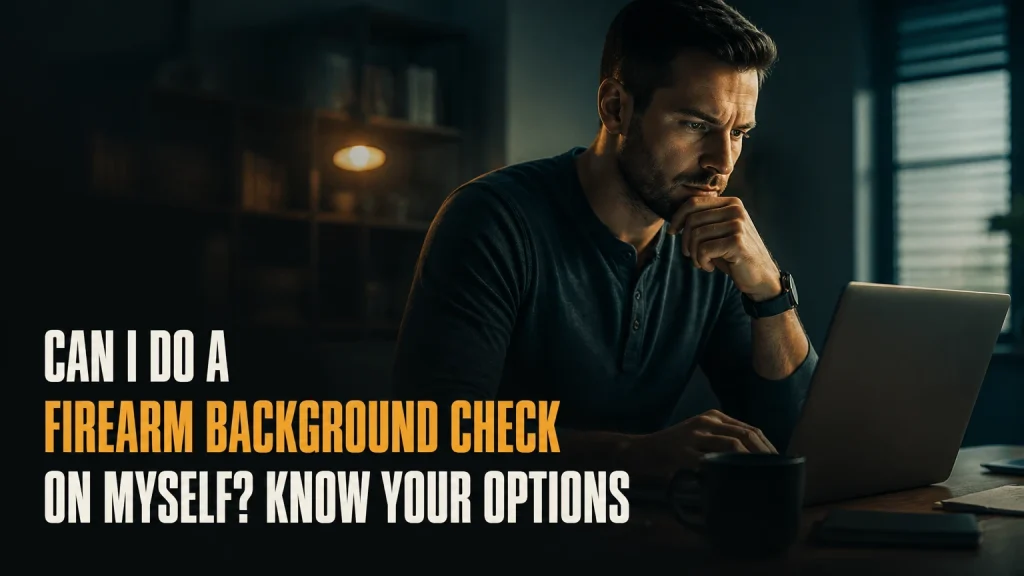 can i do a firearm background check on myself