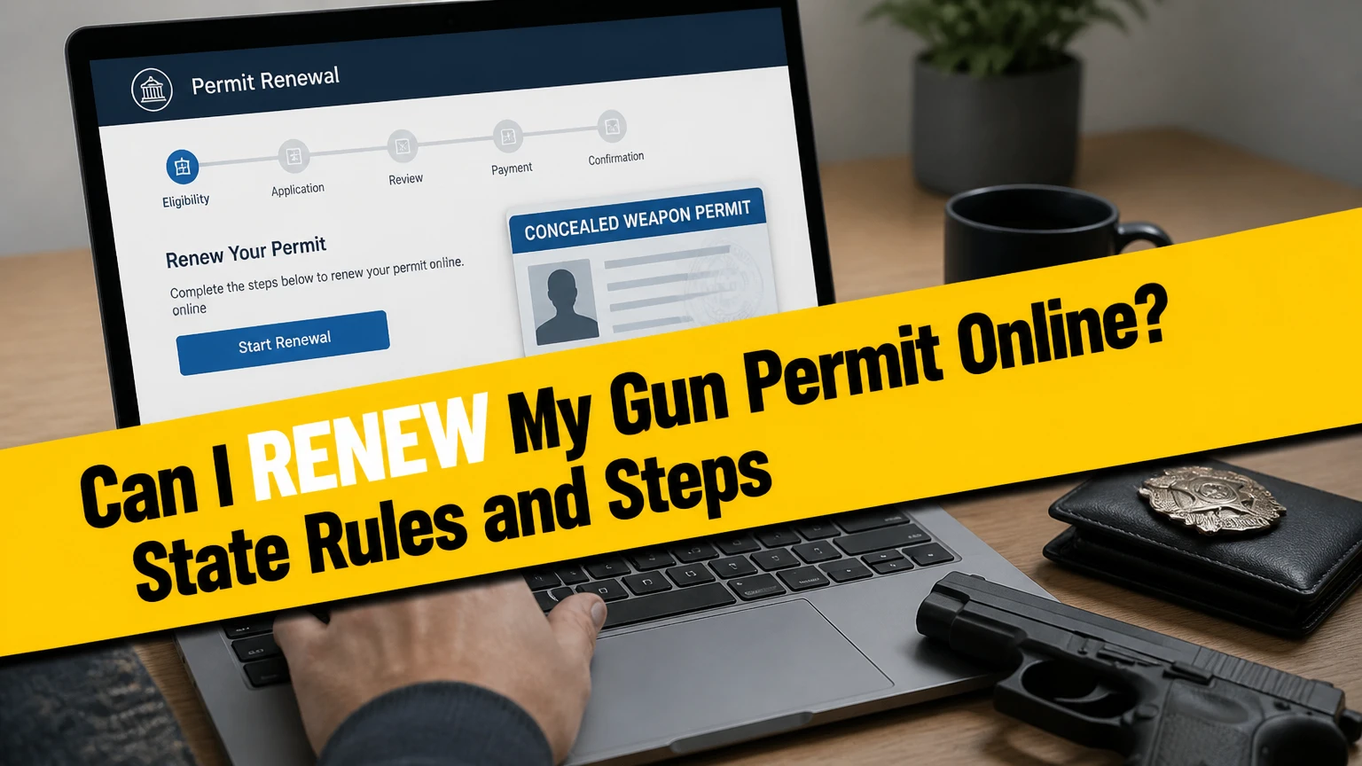 can i renew my gun permit online