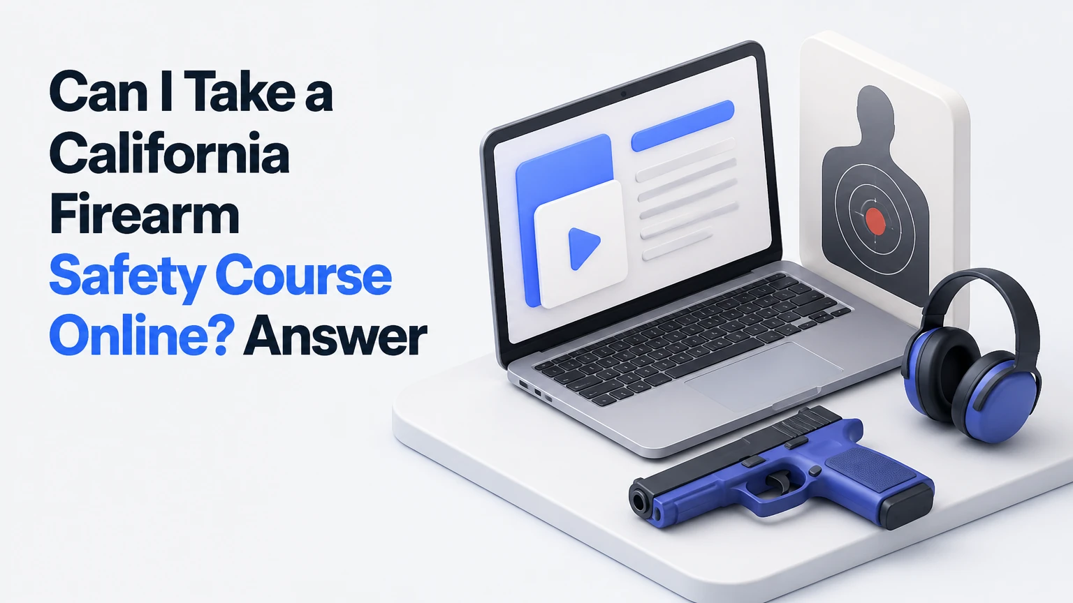 can i take a california firearm safety course online