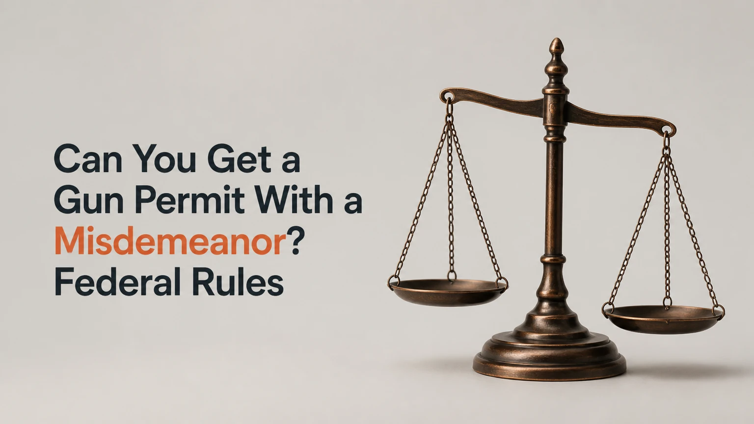 can you get a gun permit with a misdemeanor