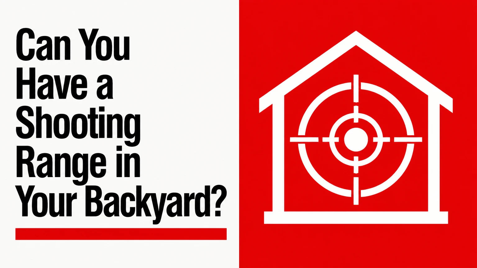 can you have a shooting range in your backyard