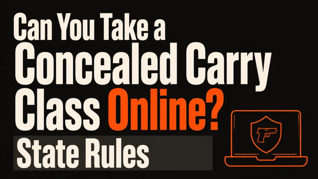 can you take a concealed carry class online