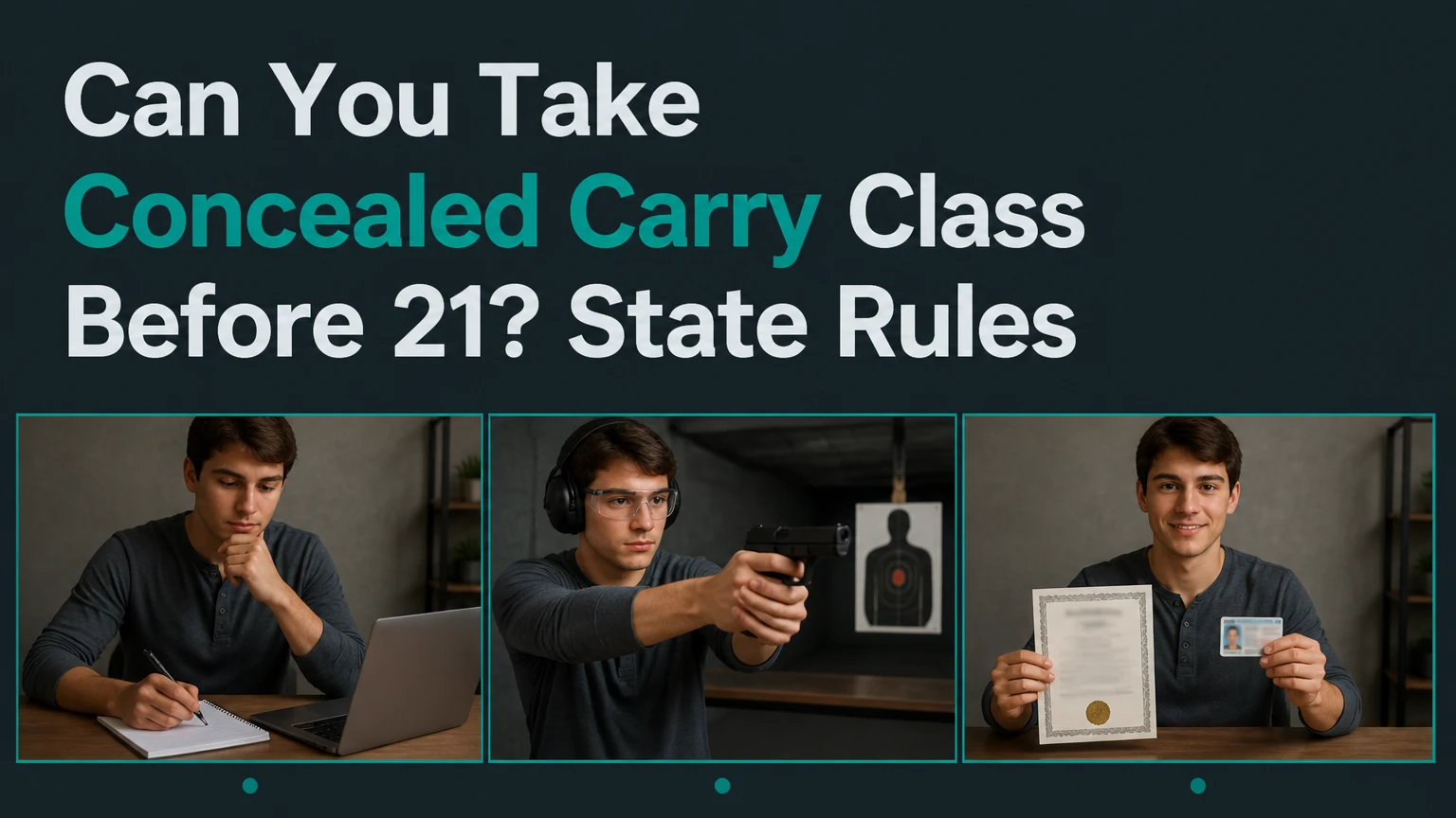can you take concealed carry class before 21