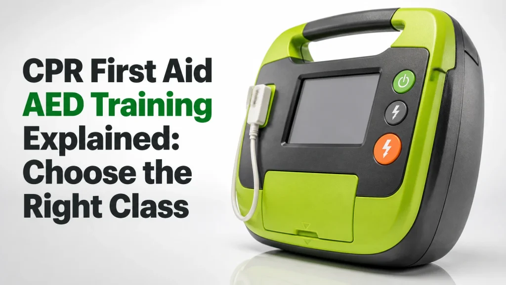 cpr first aid aed training explained