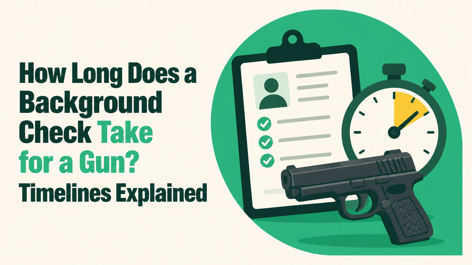 how long does a background check take for a gun