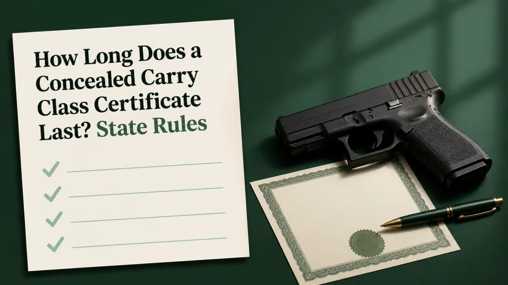 how long does a concealed carry class certificate last