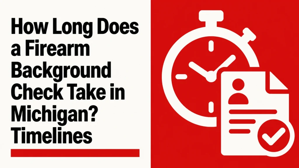 how long does a firearm background check take in michigan