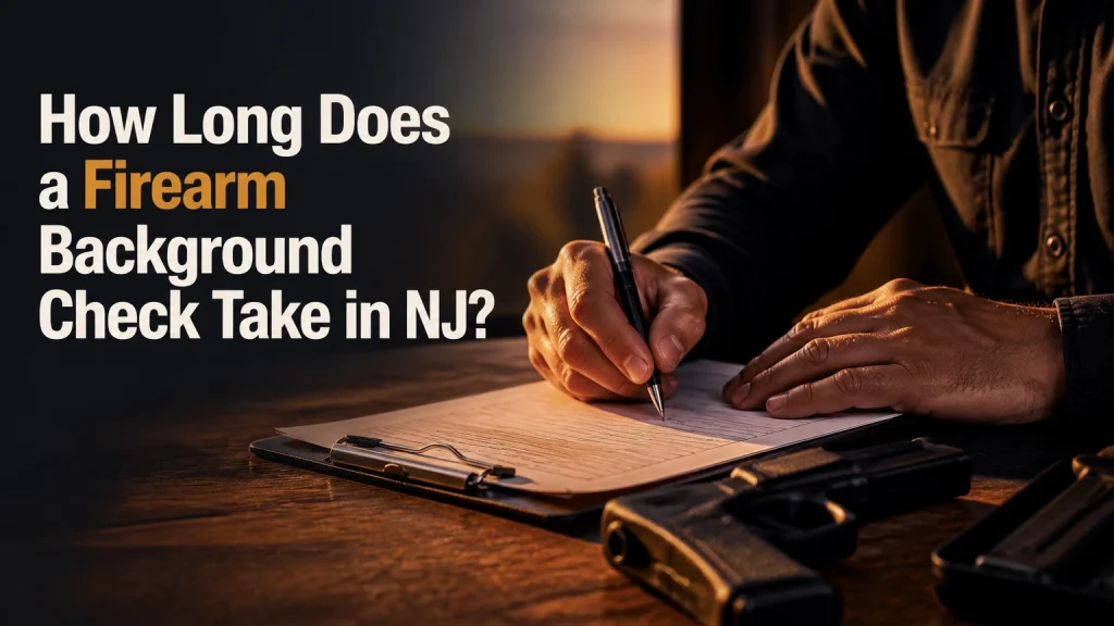 how long does a firearm background check take in nj
