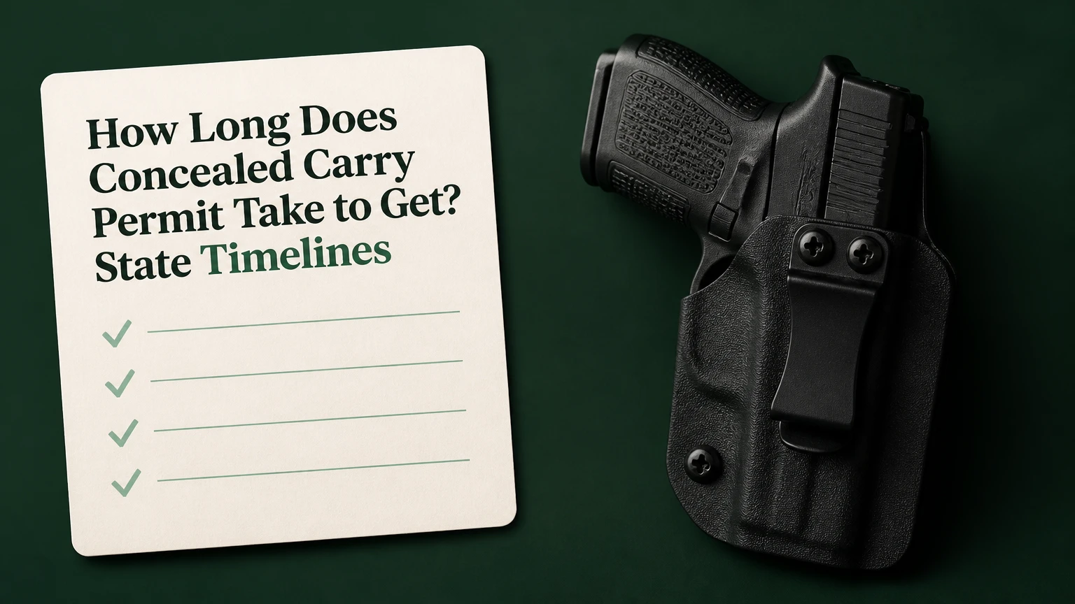 how long does concealed carry permit take to get
