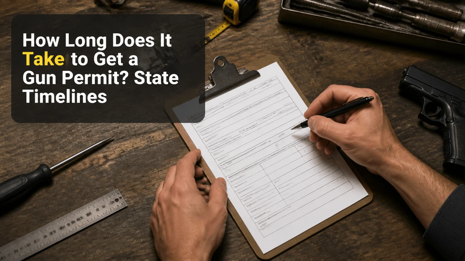 how long does it take to get a gun permit