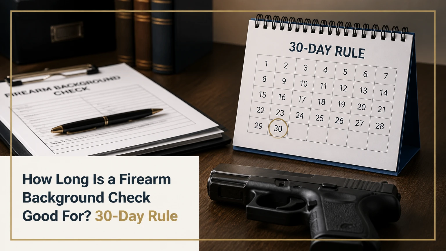 how long is a firearm background check good for