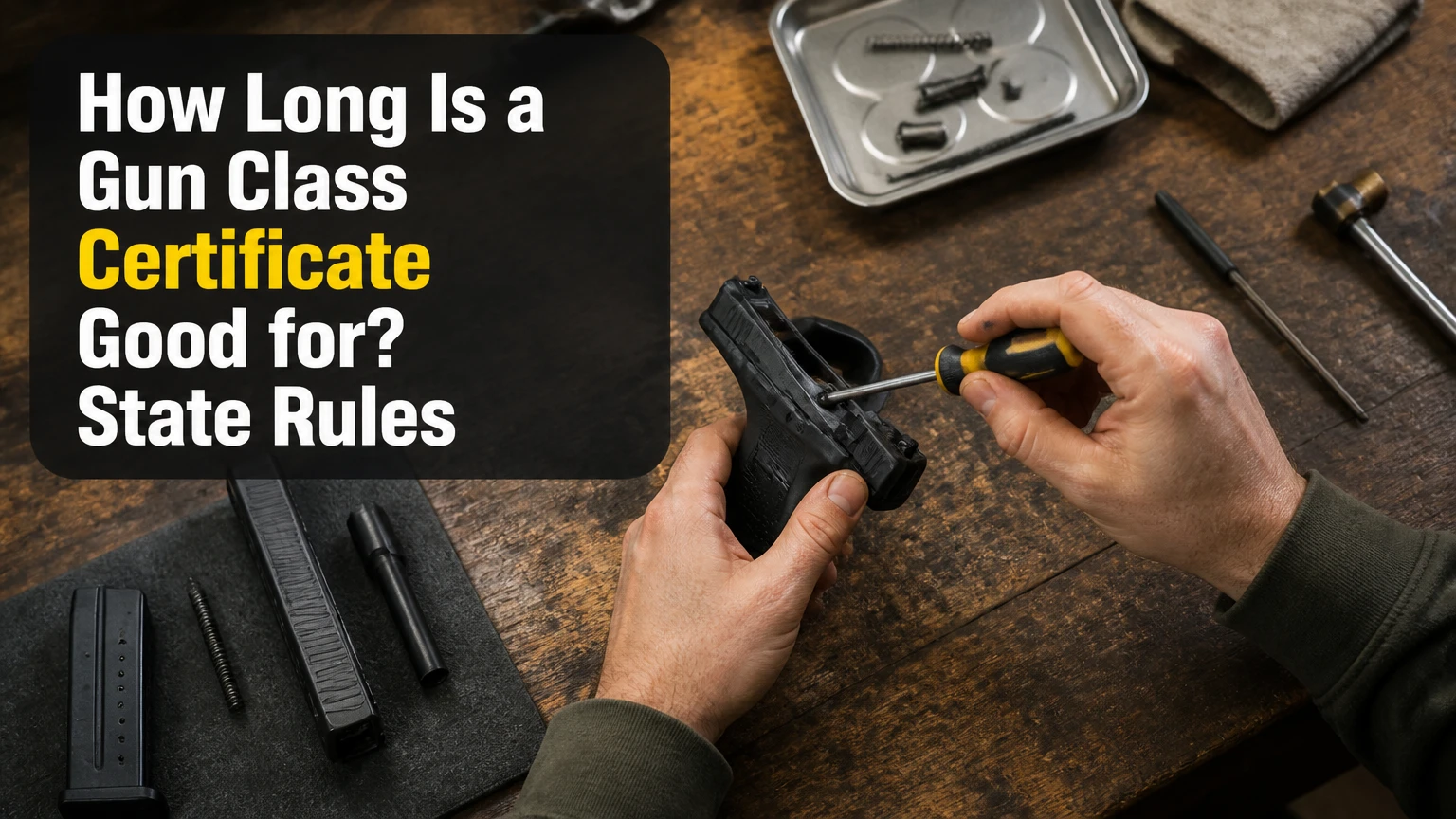 how long is a gun class certificate good for