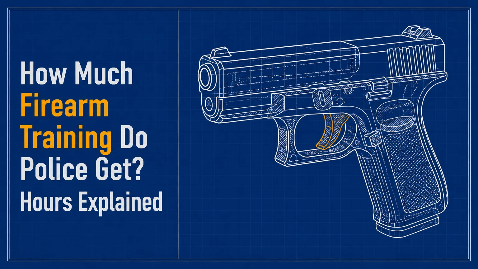 how much firearm training do police get