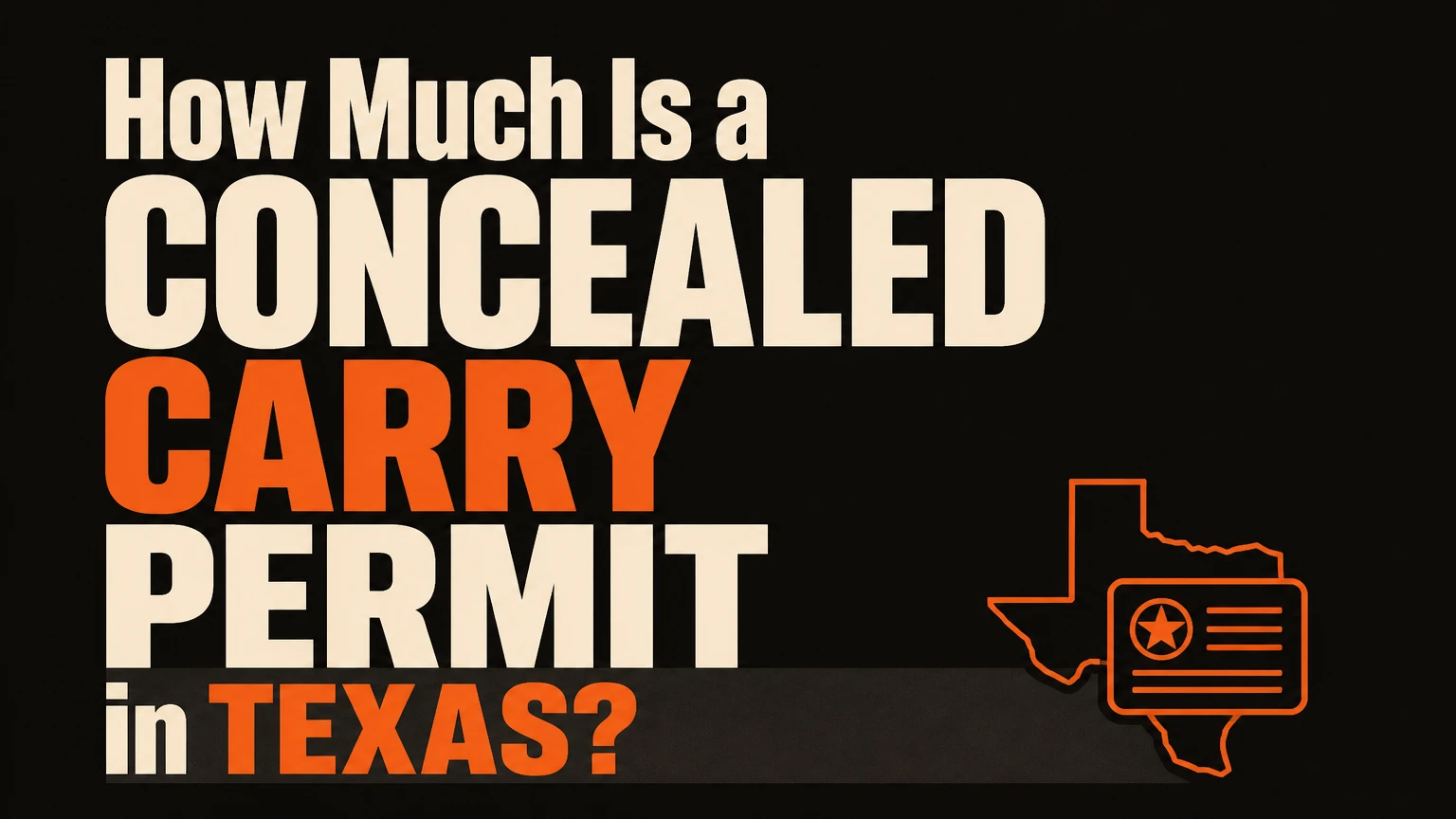 how much is concealed carry permit in texas