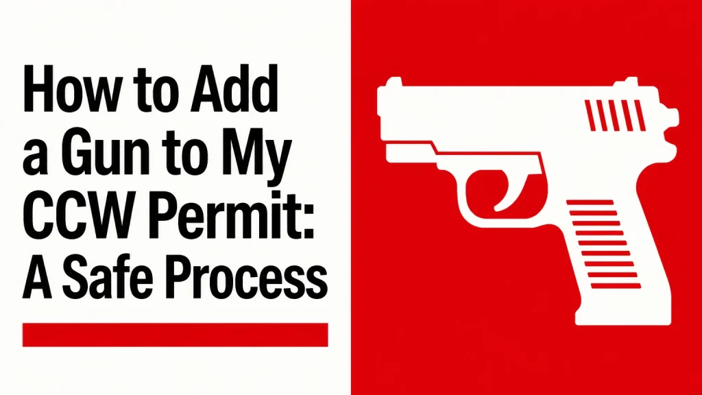how to add a gun to my ccw permit