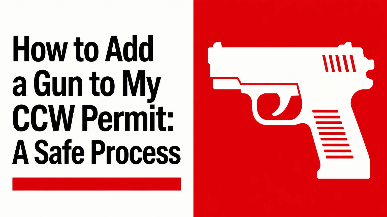 how to add a gun to my ccw permit