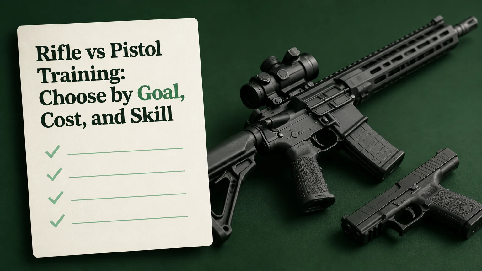 rifle vs pistol training