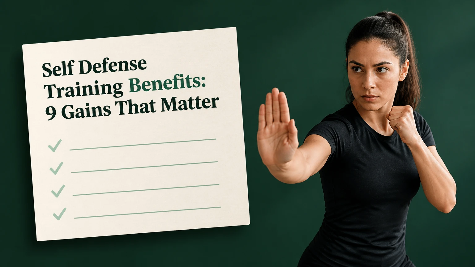 self defense training benefits